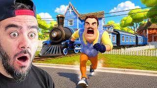 WILSON EVINI TREN YAPTI HAREKET EDIYOR - HELLO NEIGHBOR MODS