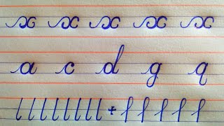 Basic strokes to improve cursive handwriting | how to improve cursive handwriting |