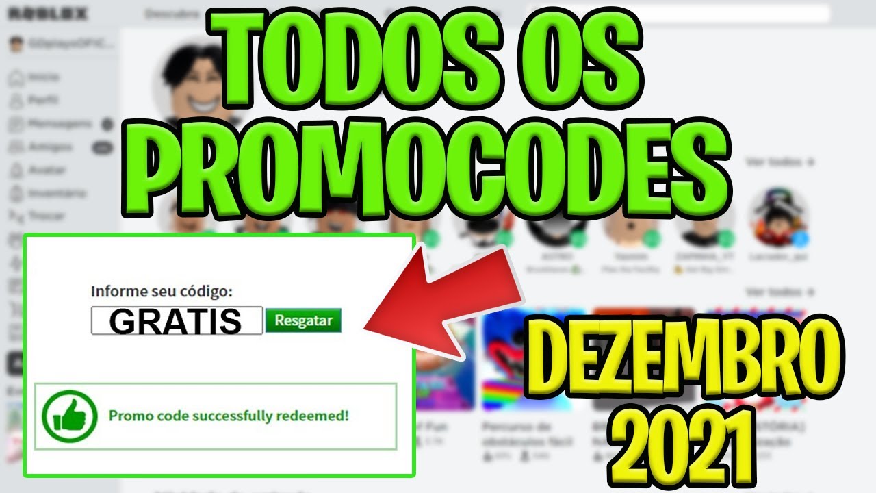TODOS OS CÓDIGOS (CODES/ROBUX GRÁTIS) no ROBLOX de Dezembro de 2021 ...