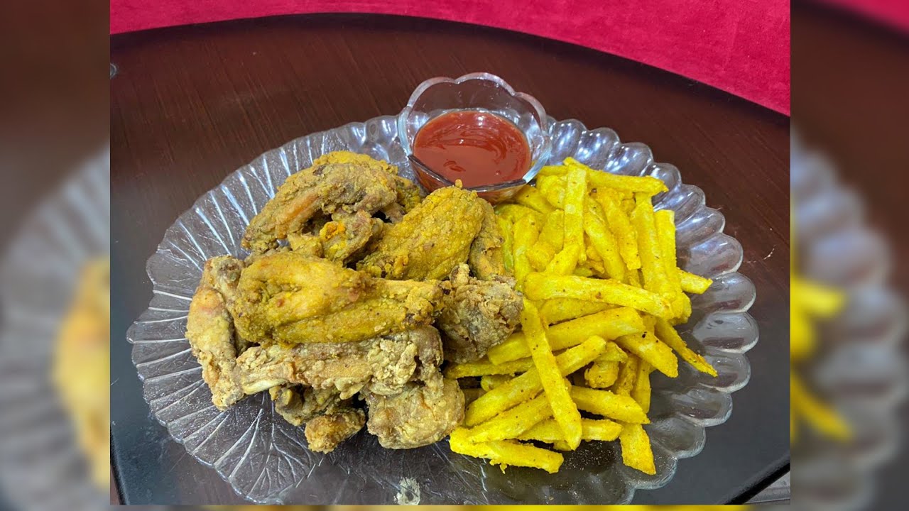 CHICKEN WINGS AND FRIES SPECIAL RECIPE APKA APNA KITCHEN YouTube
