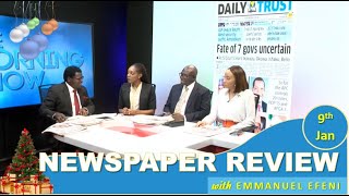 Newspaper review with Emmanuel Efeni - 9th Jan. 2020