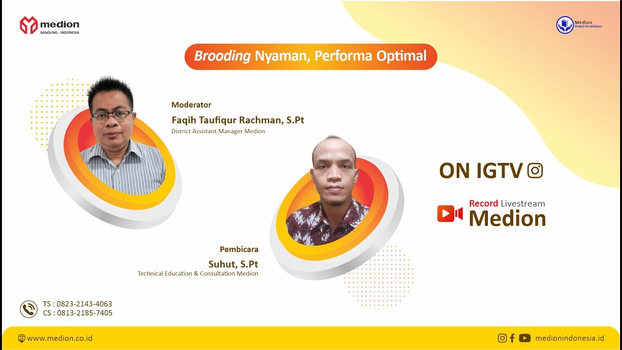 Live Streaming Medion #58 : Brooding Nyaman, Performa Optimal