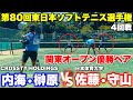 東日本ソフトテニス選手権2025 4回戦】内海・榊原（CROSSTY）vs佐藤