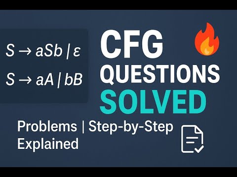 CFG Practice Questions for Exams - YouTube
