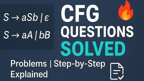 CFG Practice Questions for Exams