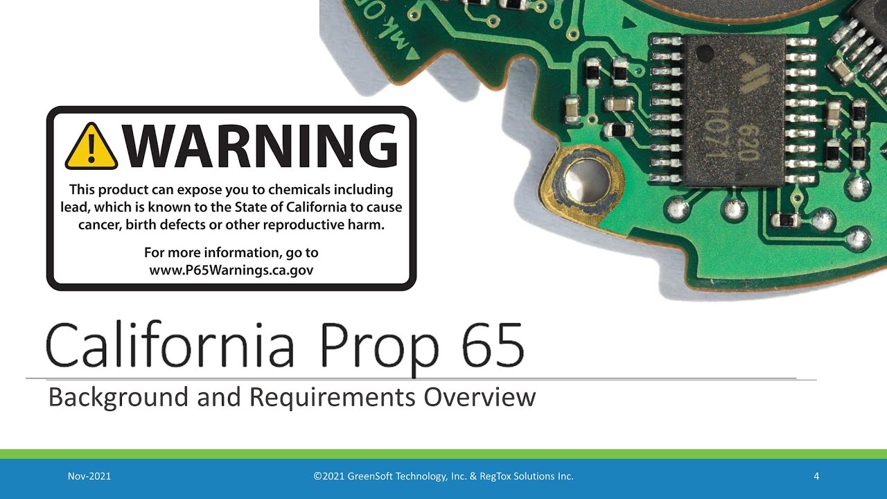 How does a company know if it is providing unsafe exposure to a California Prop 65 substance?