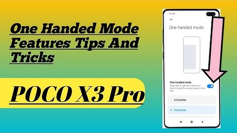 POCO X3 Pro || One Handed Mode Features How To Use 🔥
