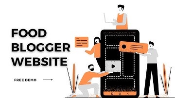 Website demo video || food blogging website,food blog website design,website design