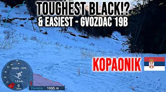 [4K] Skiing Kopaonik, 19b Gvozdac - Resort's Toughest and Easiest Black!? Serbia, GoPro HERO13