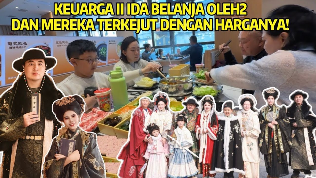 PERTAMA KALI PAKAI BAJU HANFU, & BAWA KELUARGA II IDA BELANJA OLEH2 BUAT BAWA KE INDONESIA 