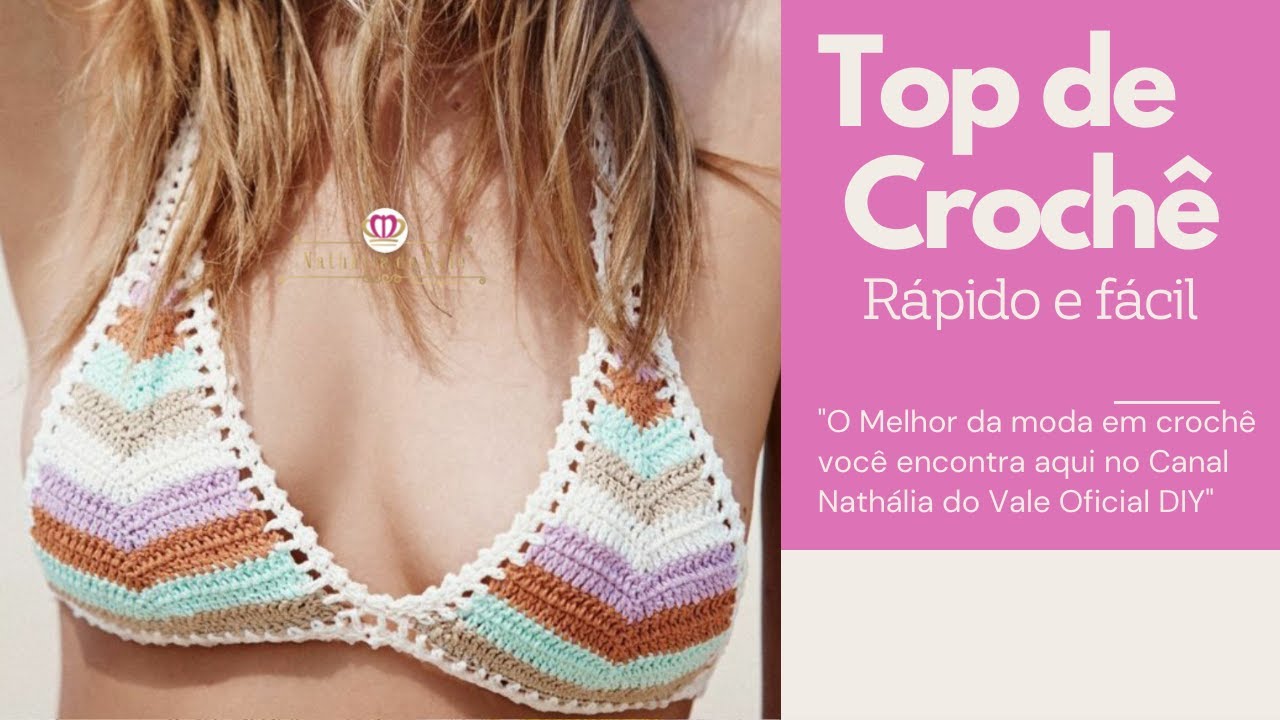 TOP DE CROCHÊ FÁCIL | BIQUÍNI DE CROCHÊ | BIKINI DE CROCHÊ VERÃO 22