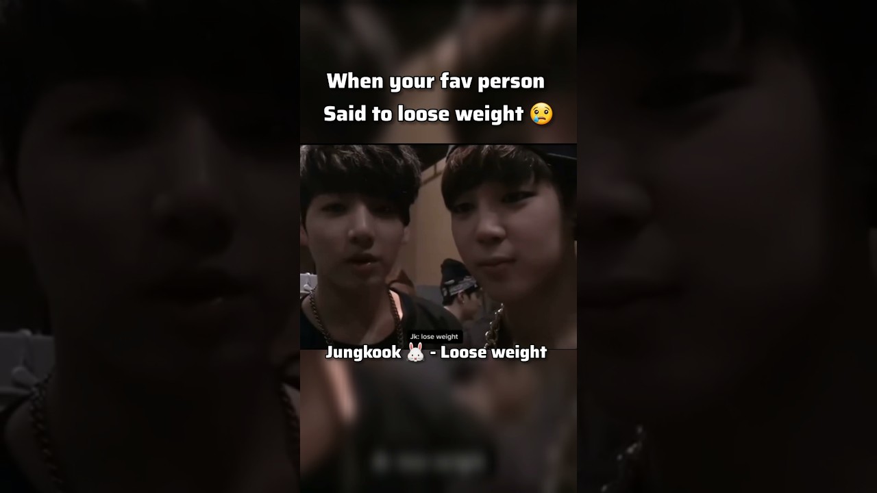When Jungkook said jimin to loose weight 😢 