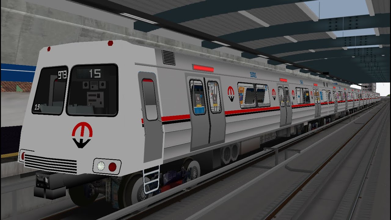 openBVE - Budd/Mafersa Série 1000 do Metrô do Rio de Janeiro Entre Parada Inglesa e Carandiru.