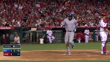 KC@LAA: Cain plates Escobar with line-drive single