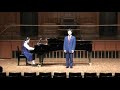 加藤史也 テノール独唱 「優雅な月よ」 岩手県立不来方高等学校3年