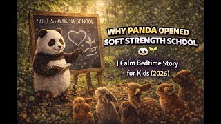 Why Panda Opened Soft Strength School 🐼🌱 | Calm Bedtime Story for Kids(2026) screenshot 1