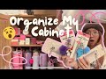 ORGANIZE WITH ME 🎀 Everything We Use For Content! | Content Cabinet Tour