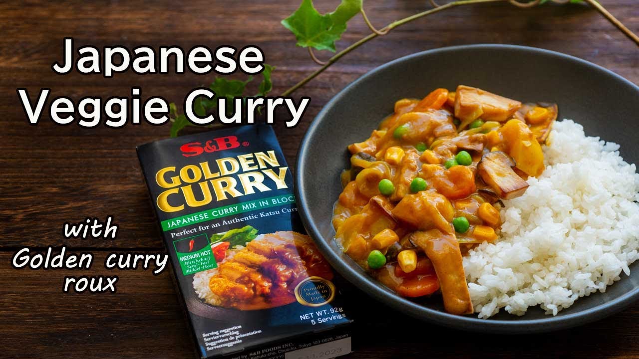 Japanese Veggie Curry Recipe With S B Golden Curry Roux YouTube