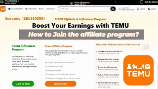 TEMU Affiliate Program