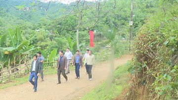 Thẩm định xét công nhận đạt chuẩn nông thôn mới năm 2020 tại Bản Giàng xã Yên Khương