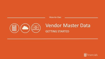 How to Use Vendor Master Data