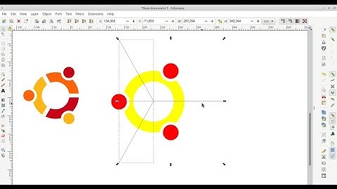 Draw ubuntu logo with inkscape