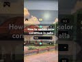 How to update color correction in palia