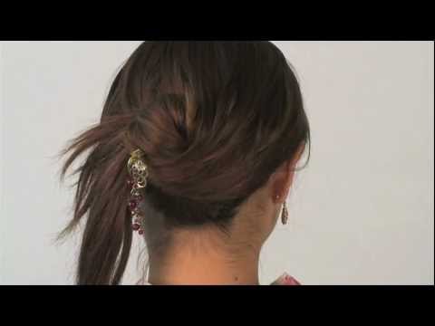 人気の髪型 ロングヘアーを一本かんざしでまとめる簪の挿し方 使い方8 Youtube