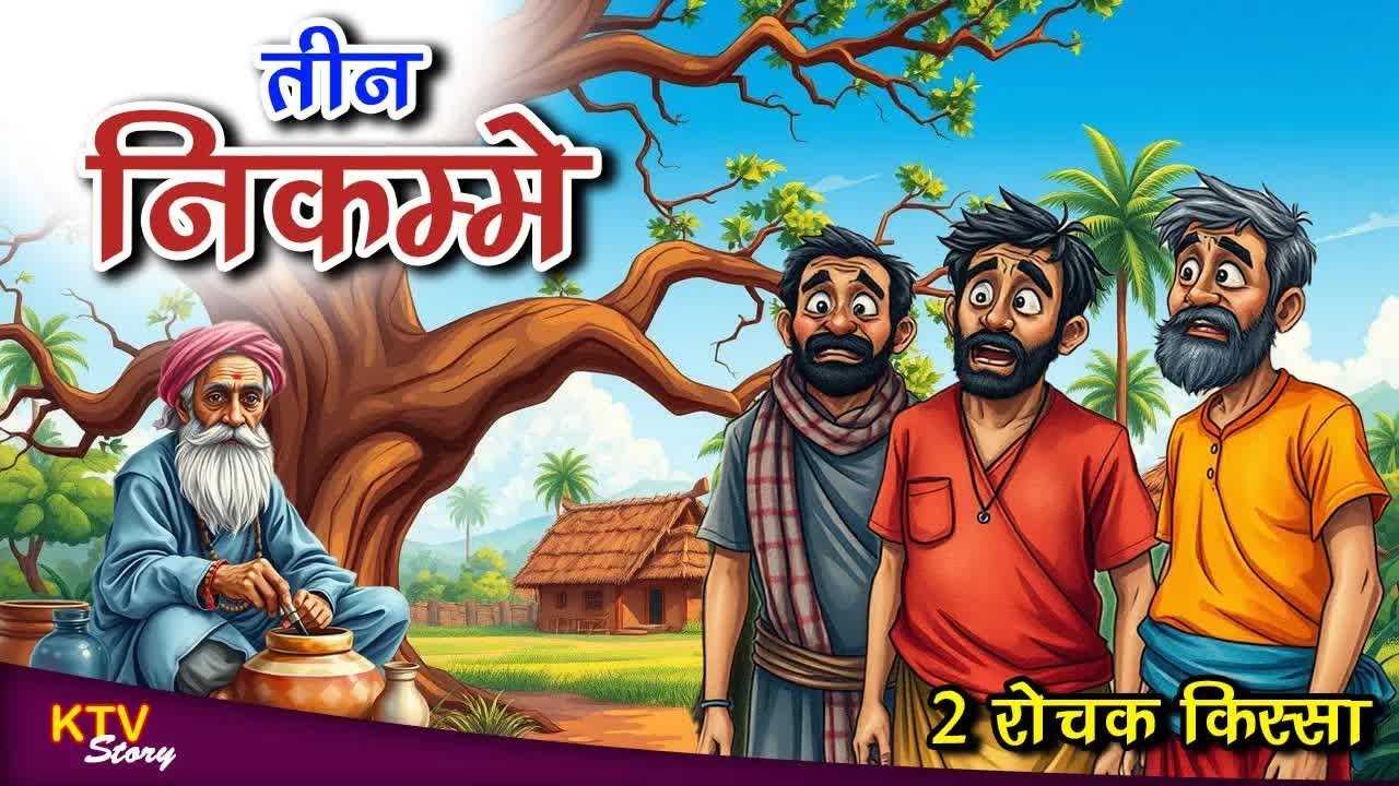 तीन निकम्मे, दिलचस्प किस्सा, TEEN NIKAMME, DILCHASP KISSA, Hindi New Story