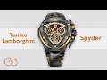 Tonino Lamborghini Chronograph Watch Black PVD Spyder 3012