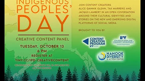 Indigenous Peoples' Day Content Creators Panel