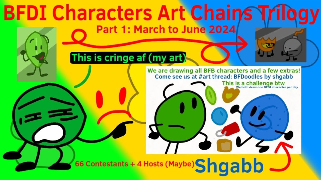 BFDI Characters Art Chains Trilogy Showcase: March to June 2024 (Part 1 ...