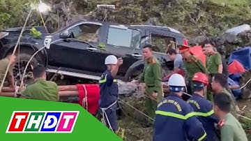 Giải cứu nam thanh niên bị rơi xuống hố sâu ở Mã Pì Lèng, Hà Giang | THDT