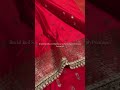Bridal Red Shade Exclusive Satin Silk Banarasi Saree with Premium Lace Work Add Ons- Ready To Wear