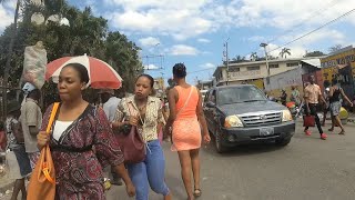 Walking in Petionville, Port au Prince, Haiti