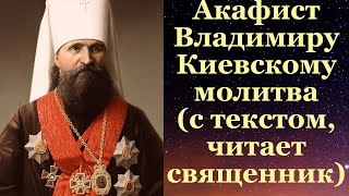 Акафист Владимиру Киевскому и Галицкому (Богоявленскому), с текстом, читает священник, молитва