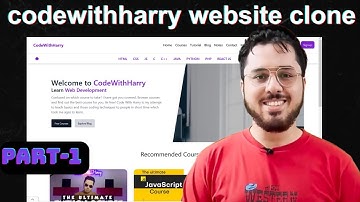 Navigation Bar in Html,Css & js | CodeWithHarry Website Clone | HTML, CSS & JavaScript Tutorial
