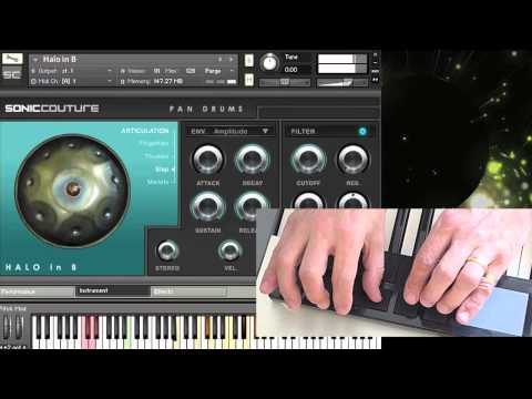 Hang Drum & Halo Drum Software by Soniccouture - Korg Nanopad Demo