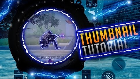 PUBG Thumbnail In Android | Glowing Sniper Effect | Tutorial 2020 Using Pixellab and PS Touch