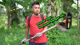 mesin babat rumput 2 tak cuma 800ribuan?? .. tes dan review TIGER TG328 GRASS CUTTER TG 328