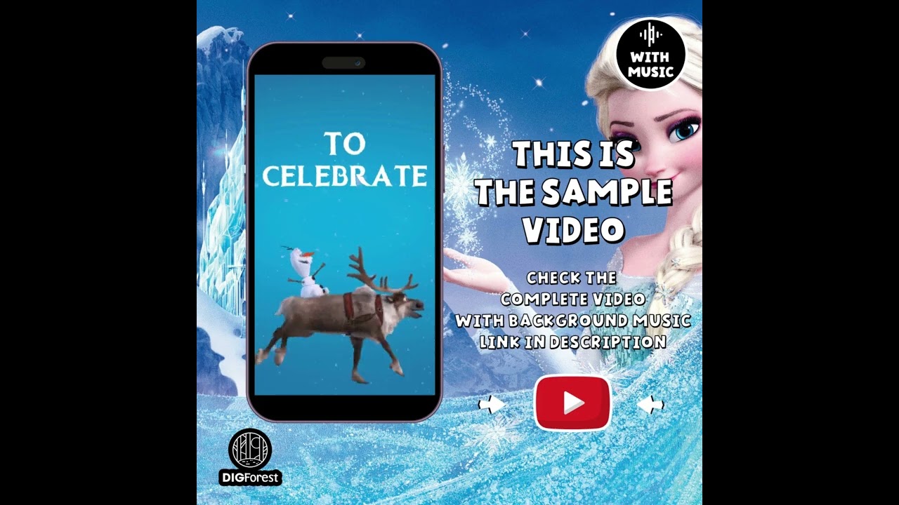 Frozen Birthday Invitation Card Video Digforest