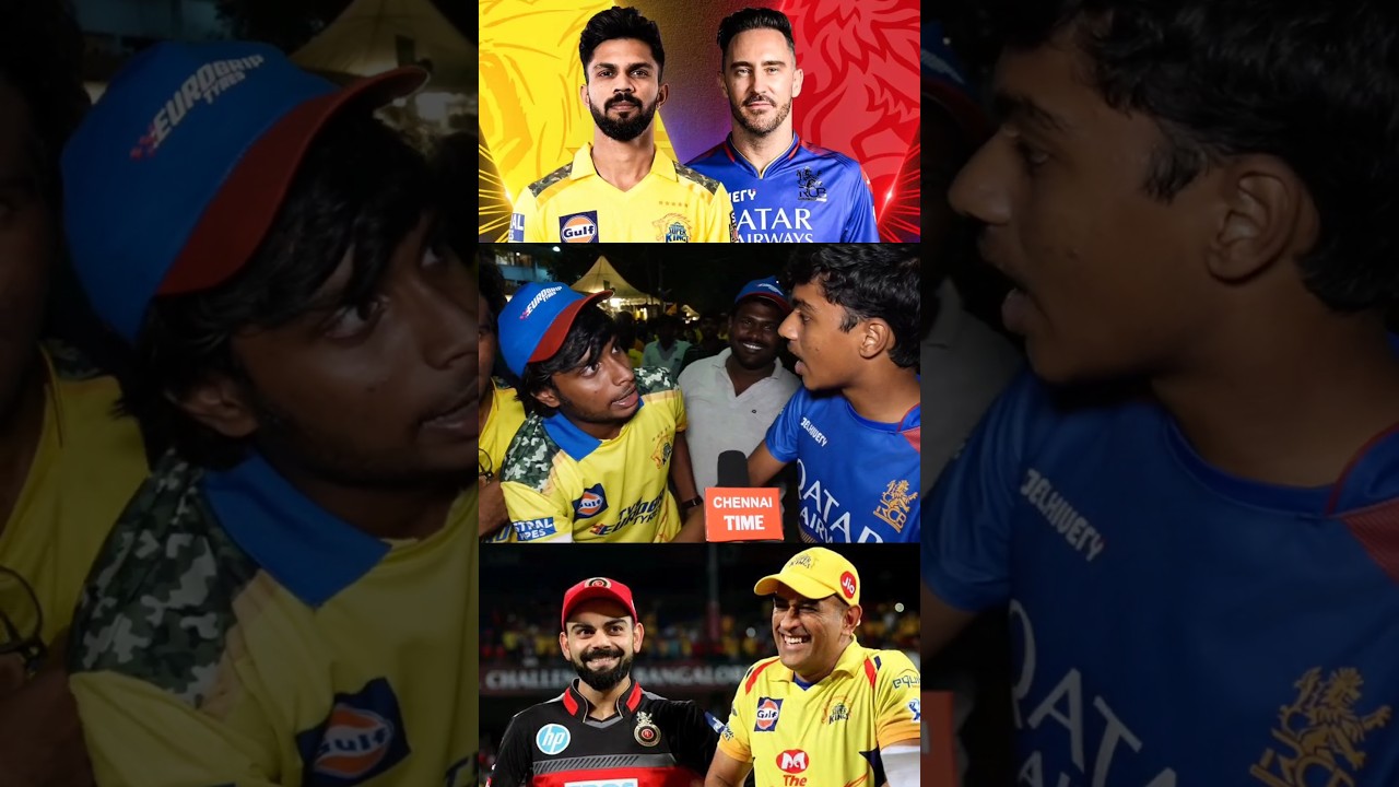 CSK fans vs RCB fans fight public review | CSK vs GT Match review | csk fans review