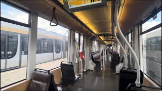 Trajet entre Bourget et Eurocontrol dans un tram 62