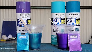 Let's Spray  SUICIDE AWARENESS  Rustoleum Paintjob with Teal & Purple Pearls