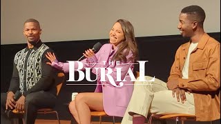 Jamie Foxx THE BURIAL movie talk with Jurnee Smollett, Mamoudou Athie - December 17, 2023