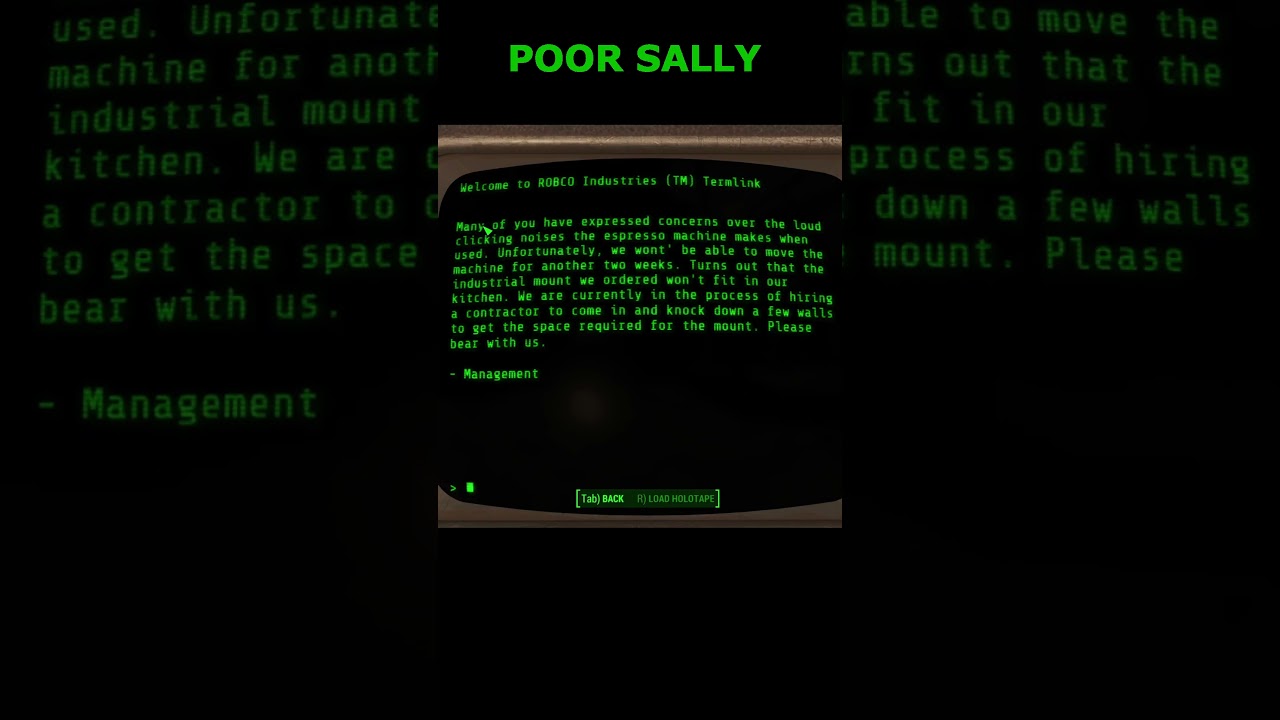 Poor Sally and the Espresso machine