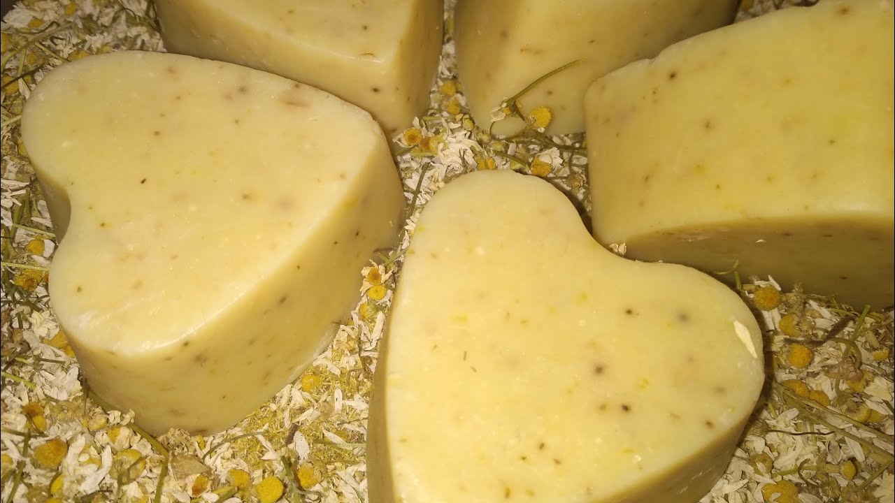 Σαπούνι με χαμομήλι και φασκόμηλο. Ψυχρή μέθοδος