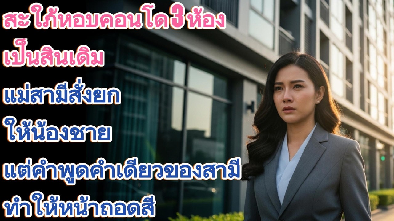 สะใภ้หอบคอนโด 3 ห้องเป็นสินเดิม แม่สามีสั่งยกให้น้องชาย แต่คำพูดคำเดียวของสามีทำให้หน้าถอดสี