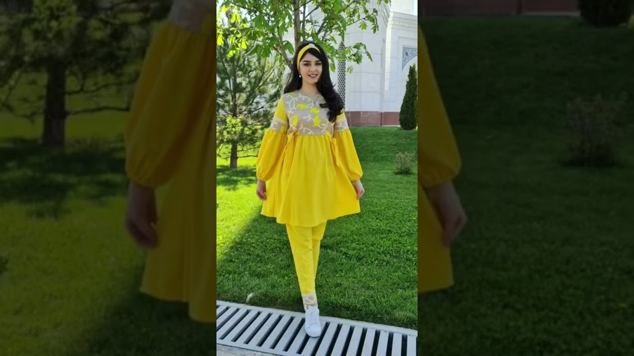 Girls winter yellow colour dresses with laces design 2022