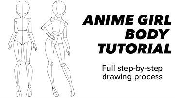 Anime Girl Body Tutorial | How to Draw Anime Girl Body For Beginners (Full Process Tutorial)